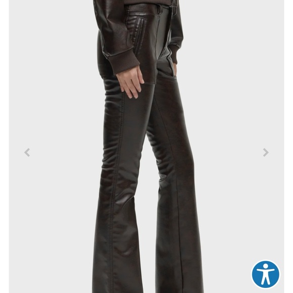 NWOT Hudson Barbara High-Rise Vegan Leather Pants | Sleek Black Bootcut✨ - Picture 11 of 14